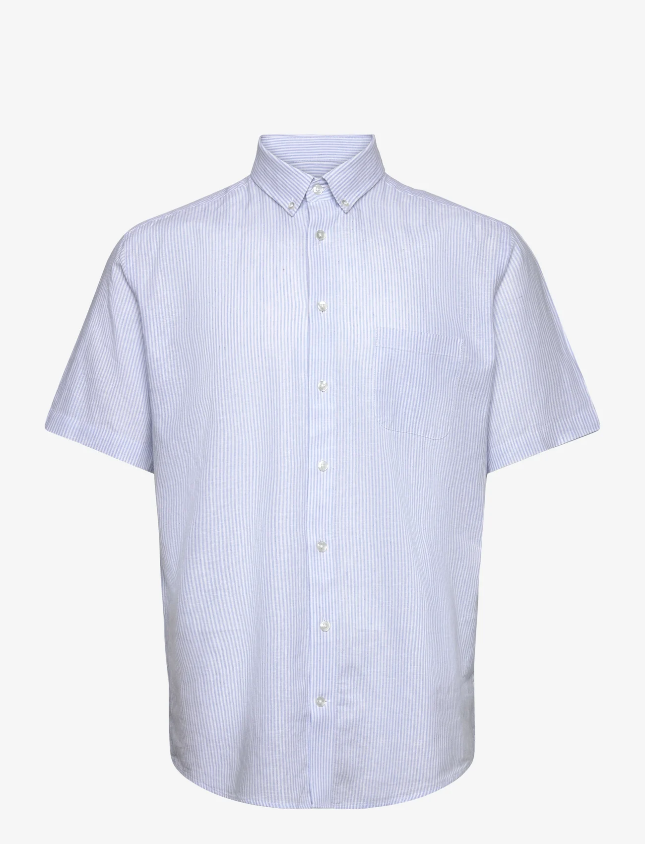 Bruun & Stengade - BS Gale Casual Modern Fit Shirt - pohjoismainen tyyli - light blue/white - 1
