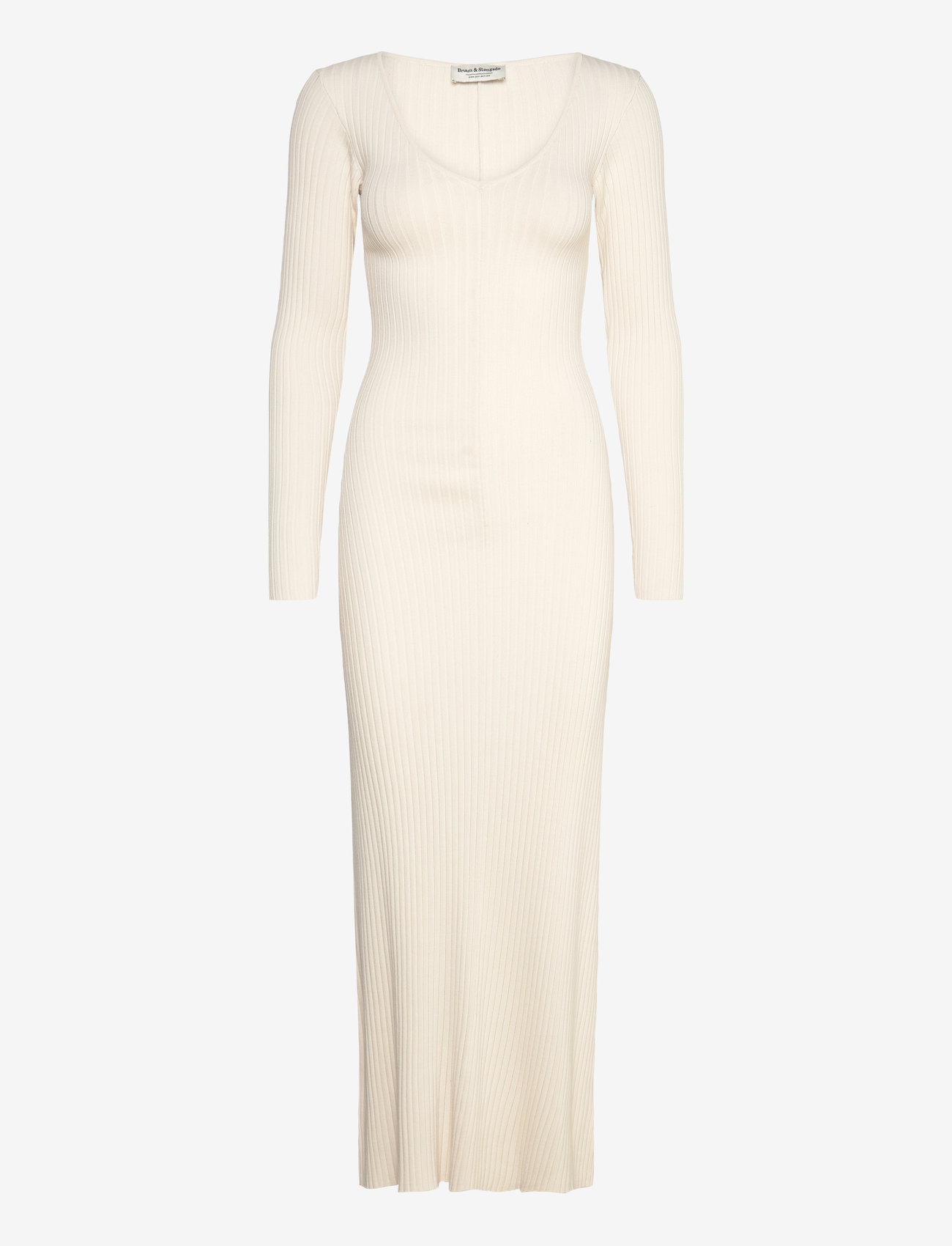 Bruun & Stengade - BS Alexandra Regular Fit Dress - fodralklänningar - off white - 1