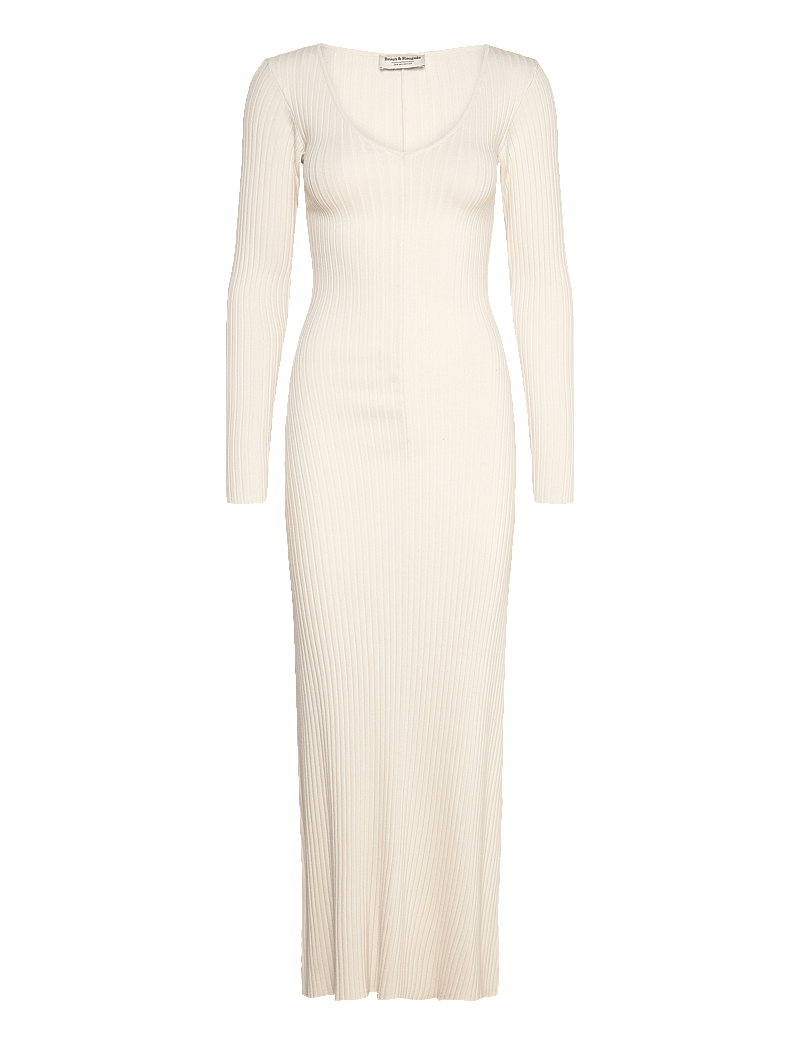 Bruun & Stengade - BS Alexandra Regular Fit Dress - fodralklänningar - off white - 1