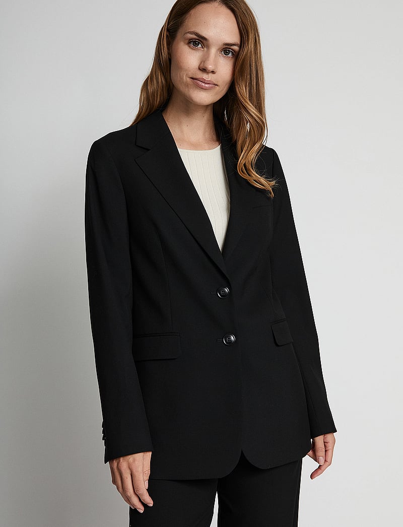 Bruun & Stengade - BS Estelle Regular Fit Blazer - einreihige blazer - black - 0