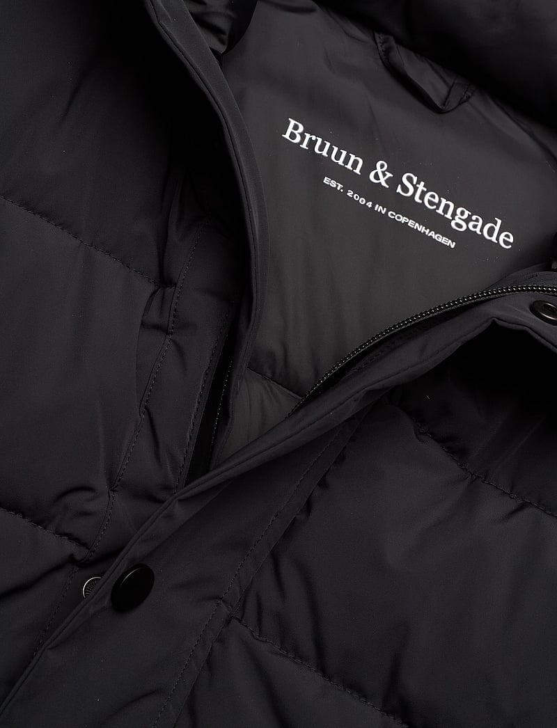 Bruun & Stengade - BS Adak Regular Fit Coat - Žieminės striukės - black - 2