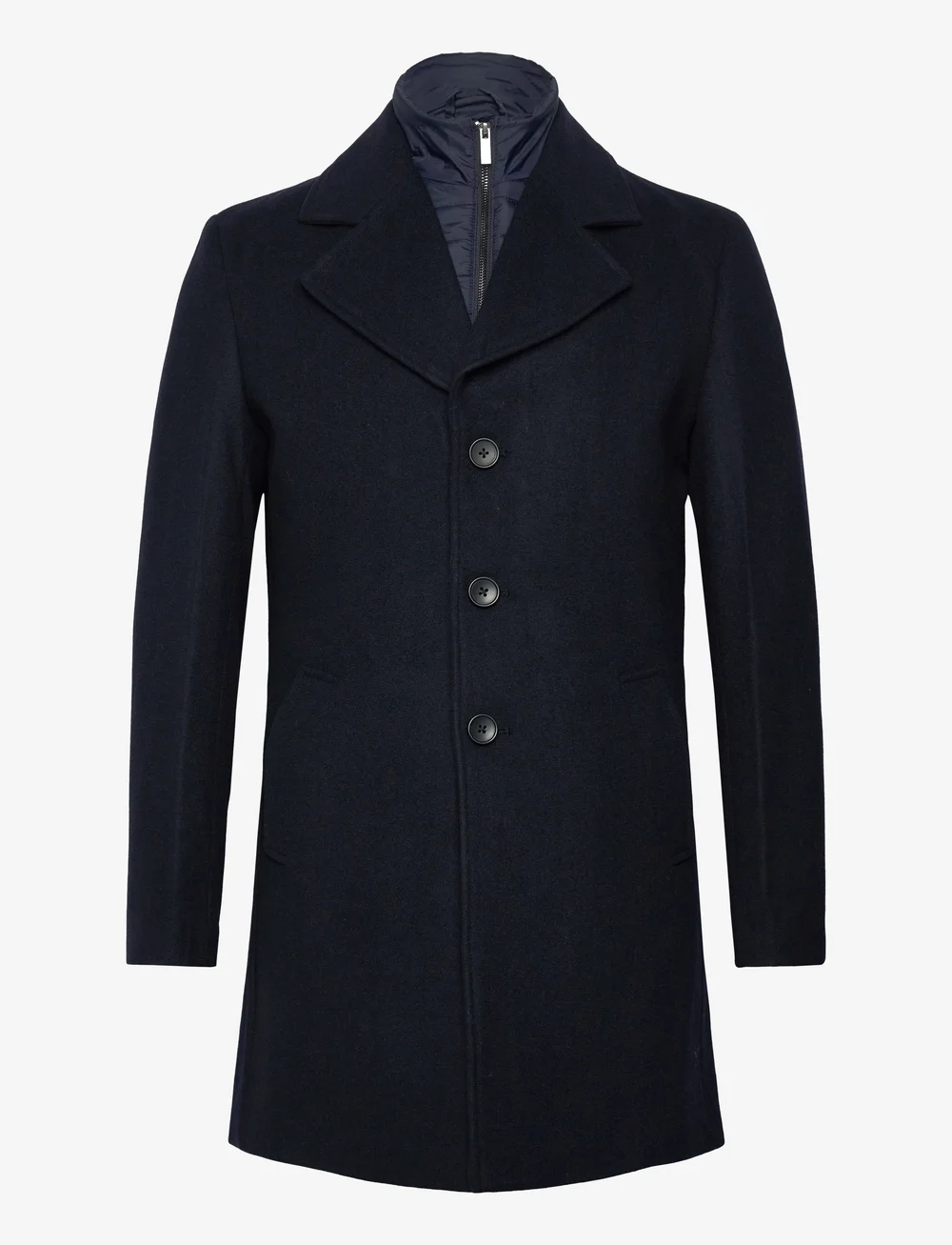 Bruun & Stengade - BS Portmore Slim Fit Coat - villased mantlid - navy - 0