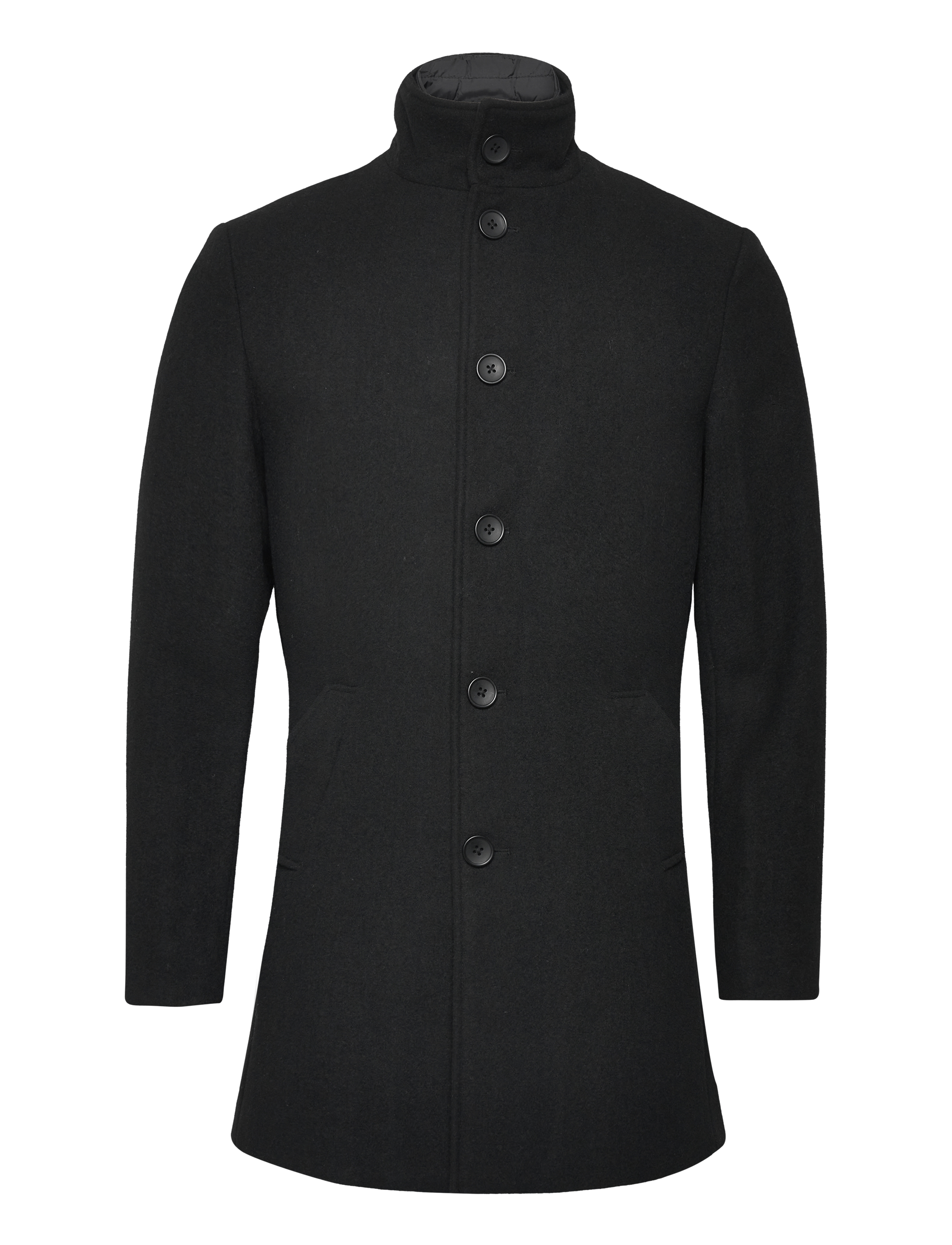 Bruun & Stengade BS Ontario Slim Fit Coat - Bruun & Stengade - BLACK / black