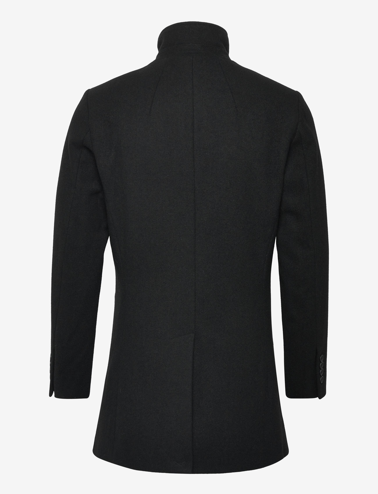 Bruun & Stengade - BS Ontario Slim Fit Coat - wollmäntel - black - 1