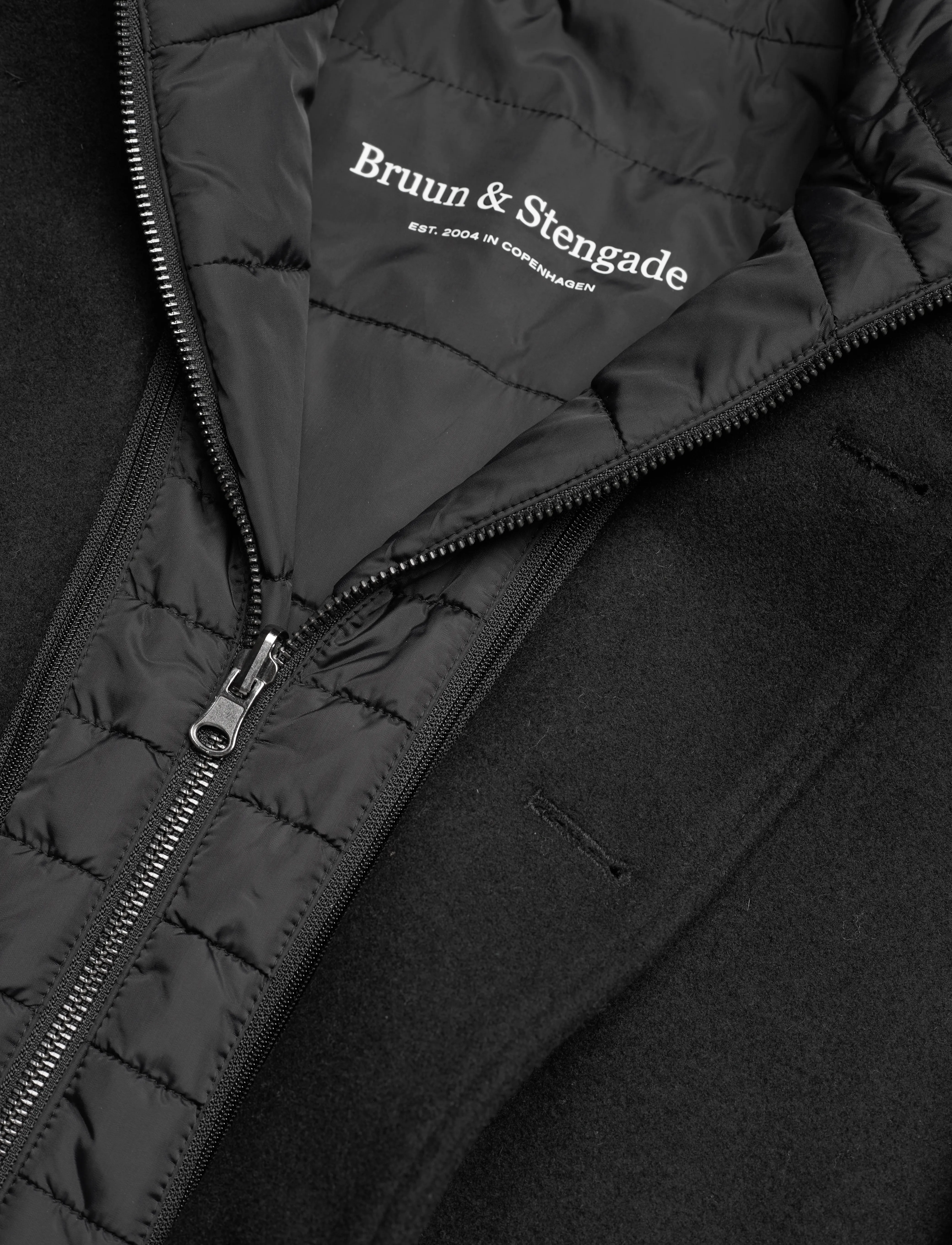 Bruun & Stengade - BS Ontario Slim Fit Coat - winterjacken - black - 3