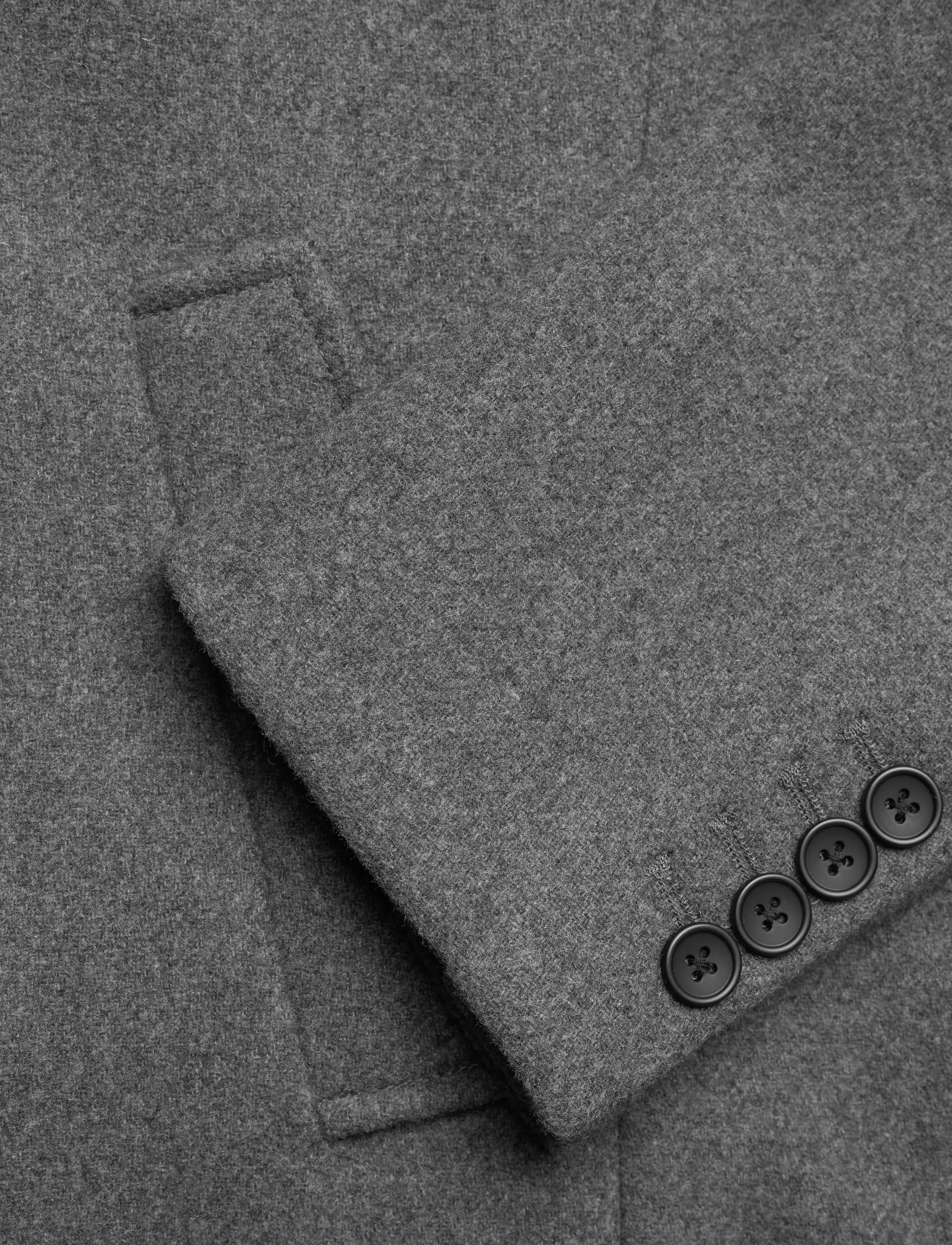 Bruun & Stengade - BS Ontario Slim Fit Coat - vinterjakker - dark grey - 4