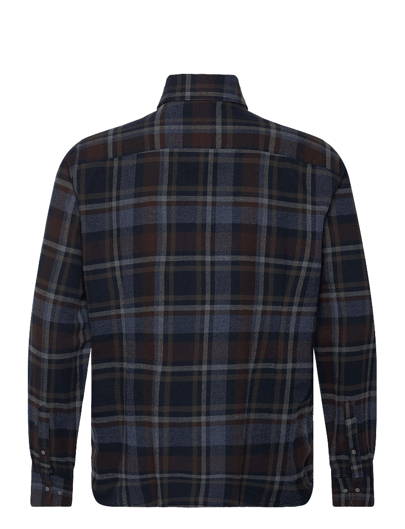 Bruun & Stengade - BS Tethys Casual Modern Fit Shirt - karierte hemden - navy - 1