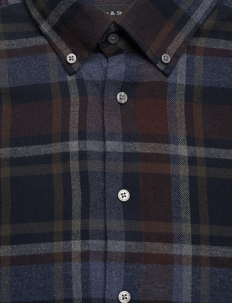 Bruun & Stengade - BS Tethys Casual Modern Fit Shirt - karierte hemden - navy - 2