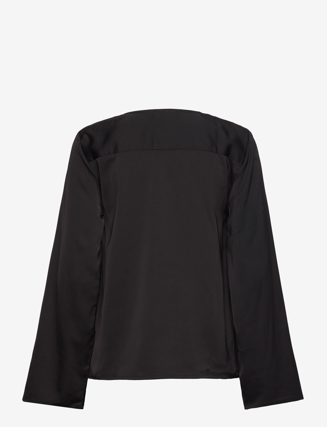 Bruun & Stengade - BS Aubrey Regular Fit Shirt - langärmlige blusen - black - 1