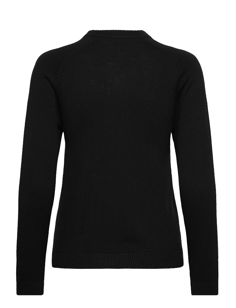 Bruun & Stengade - BS Layla Regular Fit Knitwear - striktrøjer - black - 1