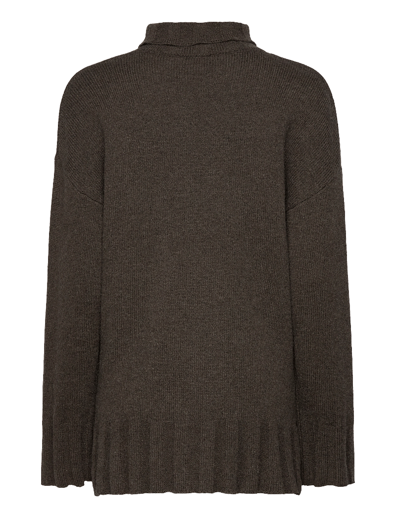 Bruun & Stengade - BS Antoinette Oversized Fit Knitwear - rullekraver - brown - 1