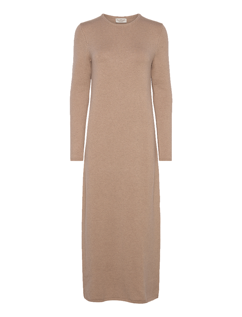 Bruun & Stengade - BS Janita Regular Fit Dress - knitted dresses - sand - 0