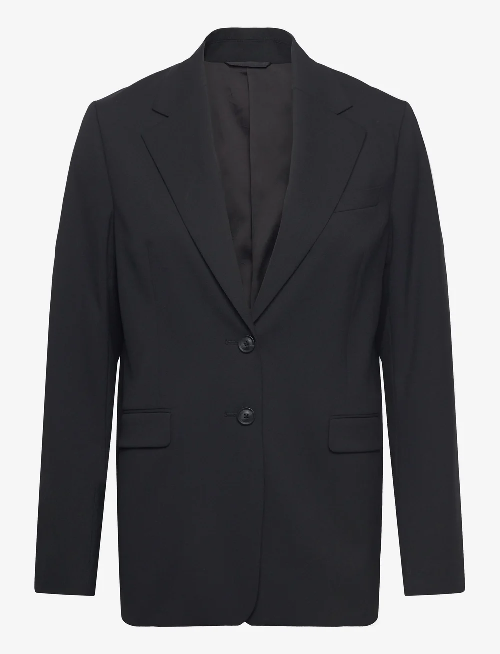 Bruun & Stengade - BS Miela Regular Fit Blazer - enkelknäppta kavajer - black - 0