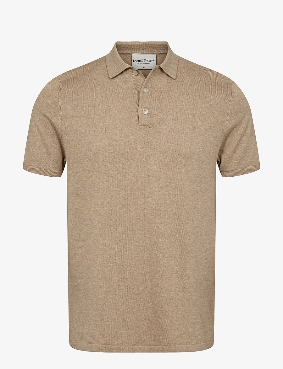 Bruun & Stengade - BS Aaran Regular Fit Polo Shirt - beige - 1