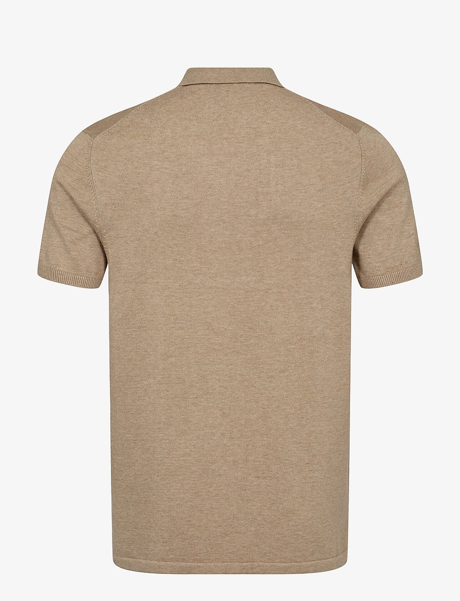 Bruun & Stengade - BS Aaran Regular Fit Polo Shirt - beige - 2