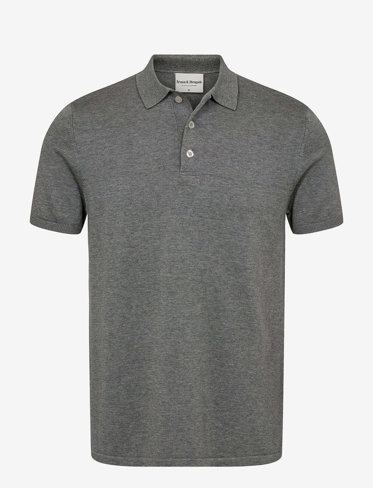 Bruun & Stengade - BS Aaran Regular Fit Polo Shirt - grey - 0