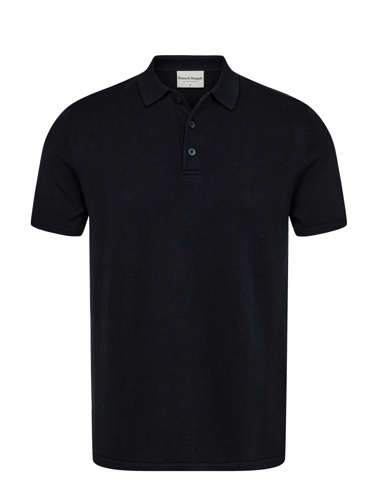 Bruun & Stengade BS Aaran Regular Fit Polo Shirt - Clothing - NAVY / navy