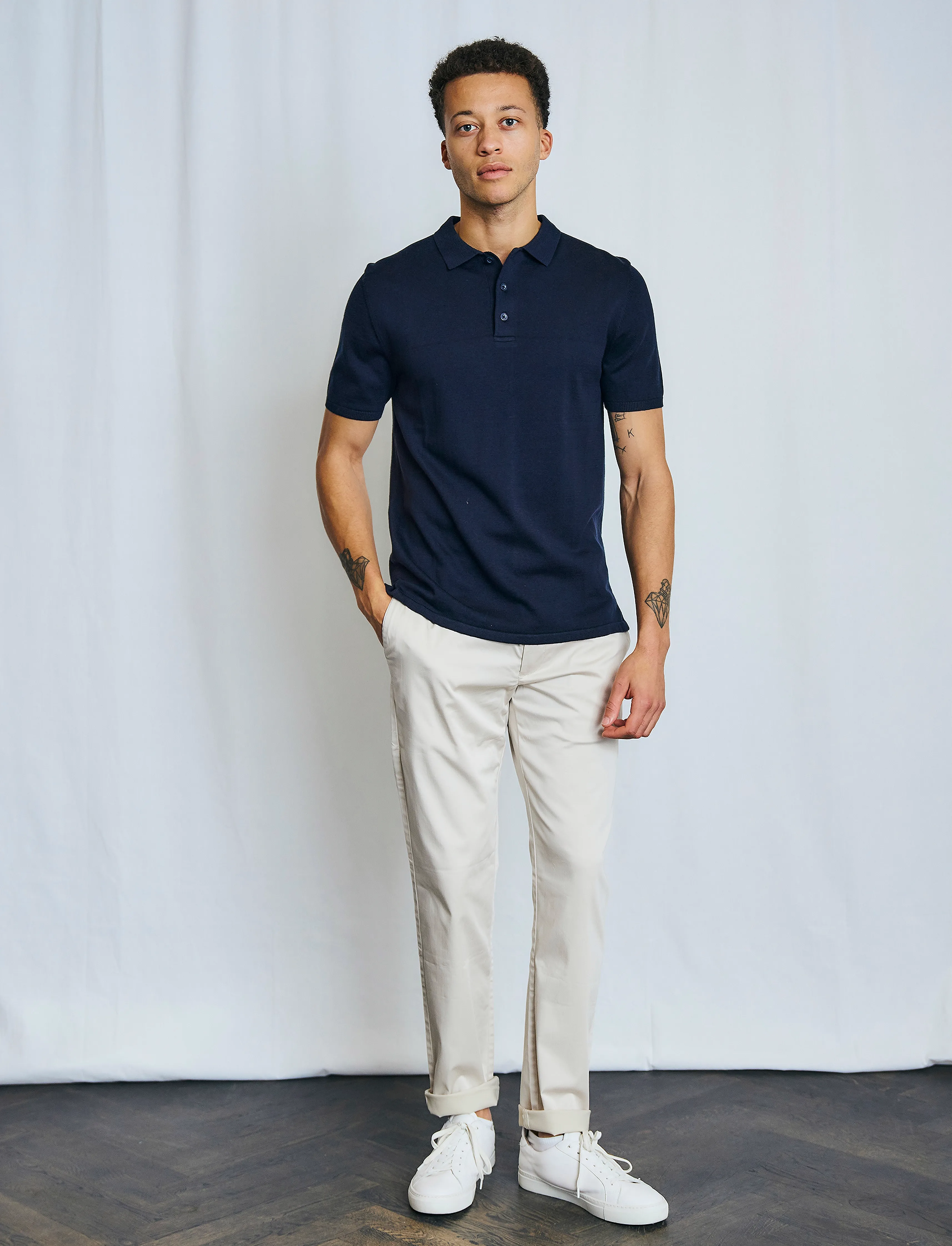 Bruun & Stengade - BS Aaran Regular Fit Polo Shirt - navy - 4