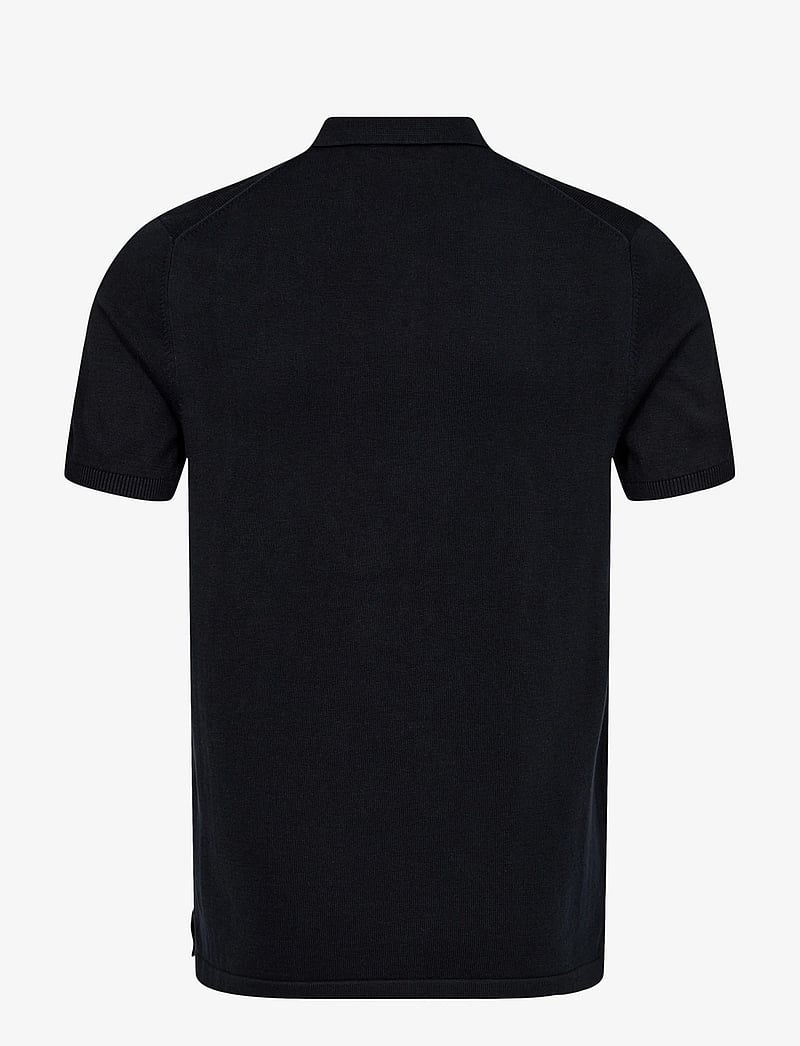 Bruun & Stengade - BS Aaran Regular Fit Polo Shirt - strikkede poloer - navy - 3