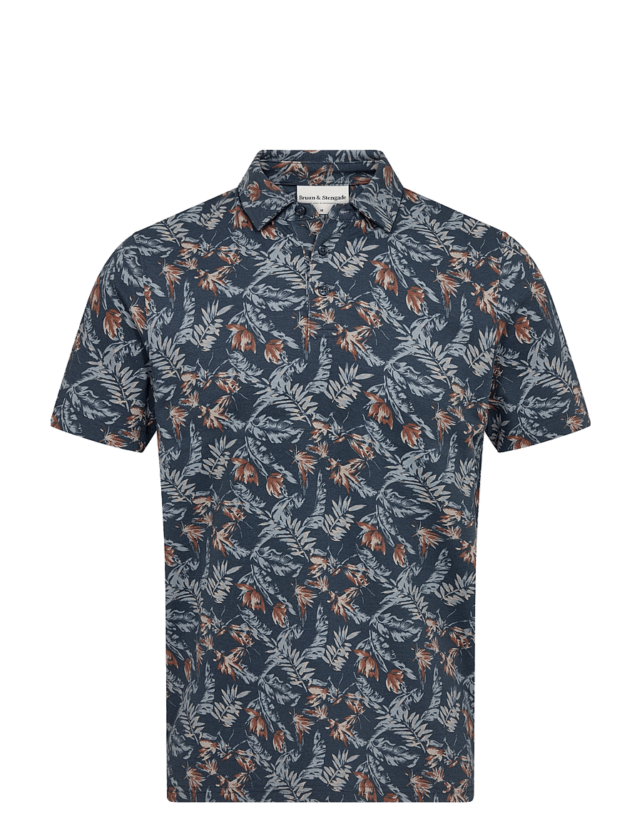 Bruun & Stengade - BS Iriomote Regular Fit Polo Shirt - kortærmede poloer - navy - 2