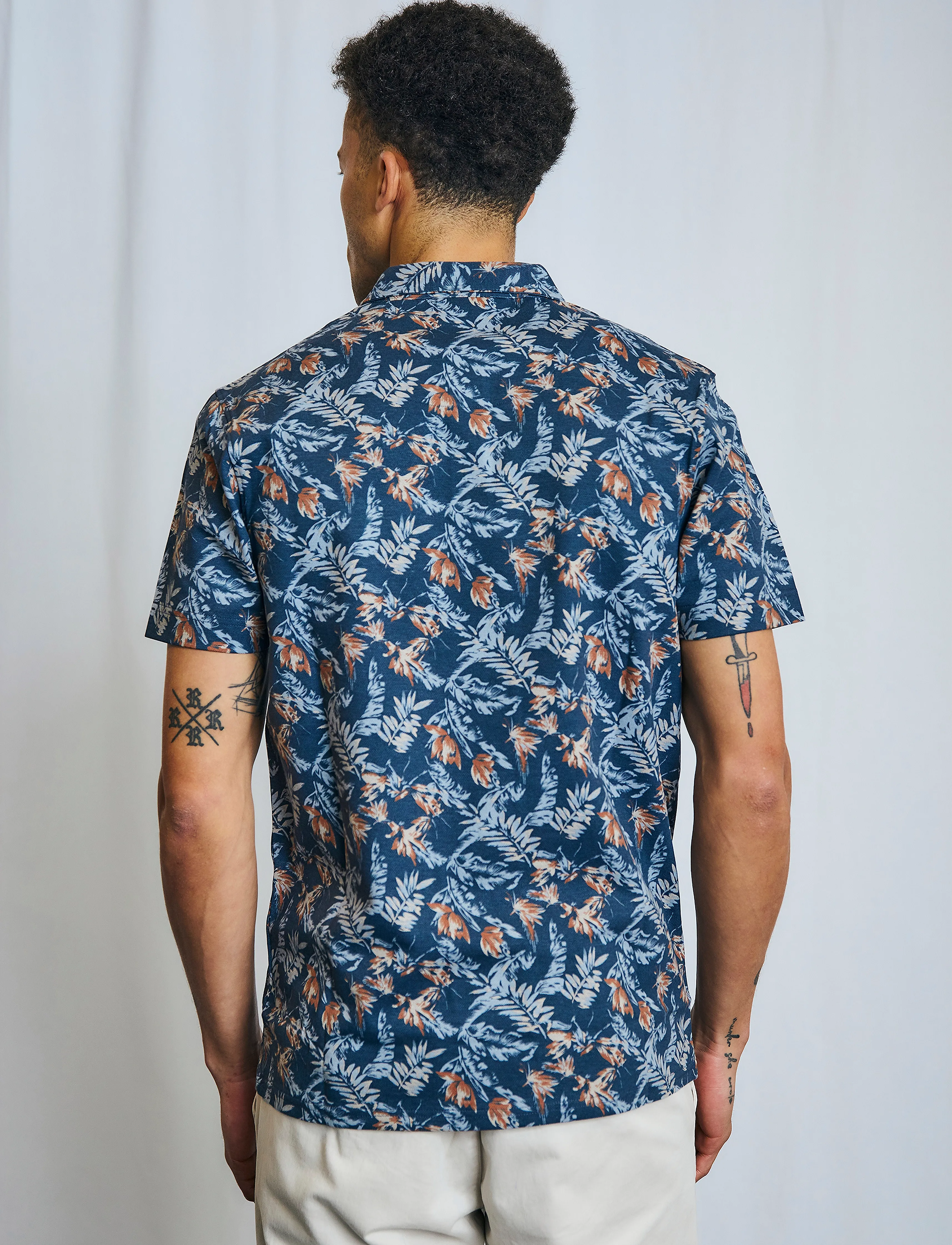 Bruun & Stengade - BS Iriomote Regular Fit Polo Shirt - kortærmede poloer - navy - 5