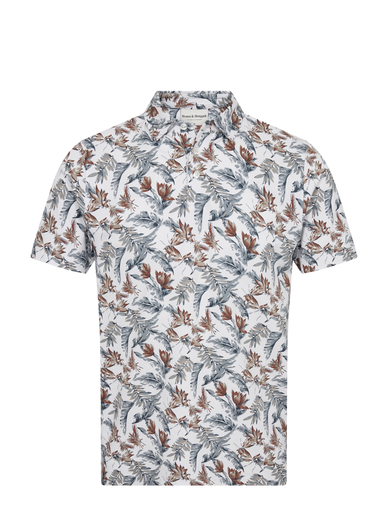 Bruun & Stengade - BS Iriomote Regular Fit Polo Shirt - polo krekli ar īsām piedurknēm - white - 1