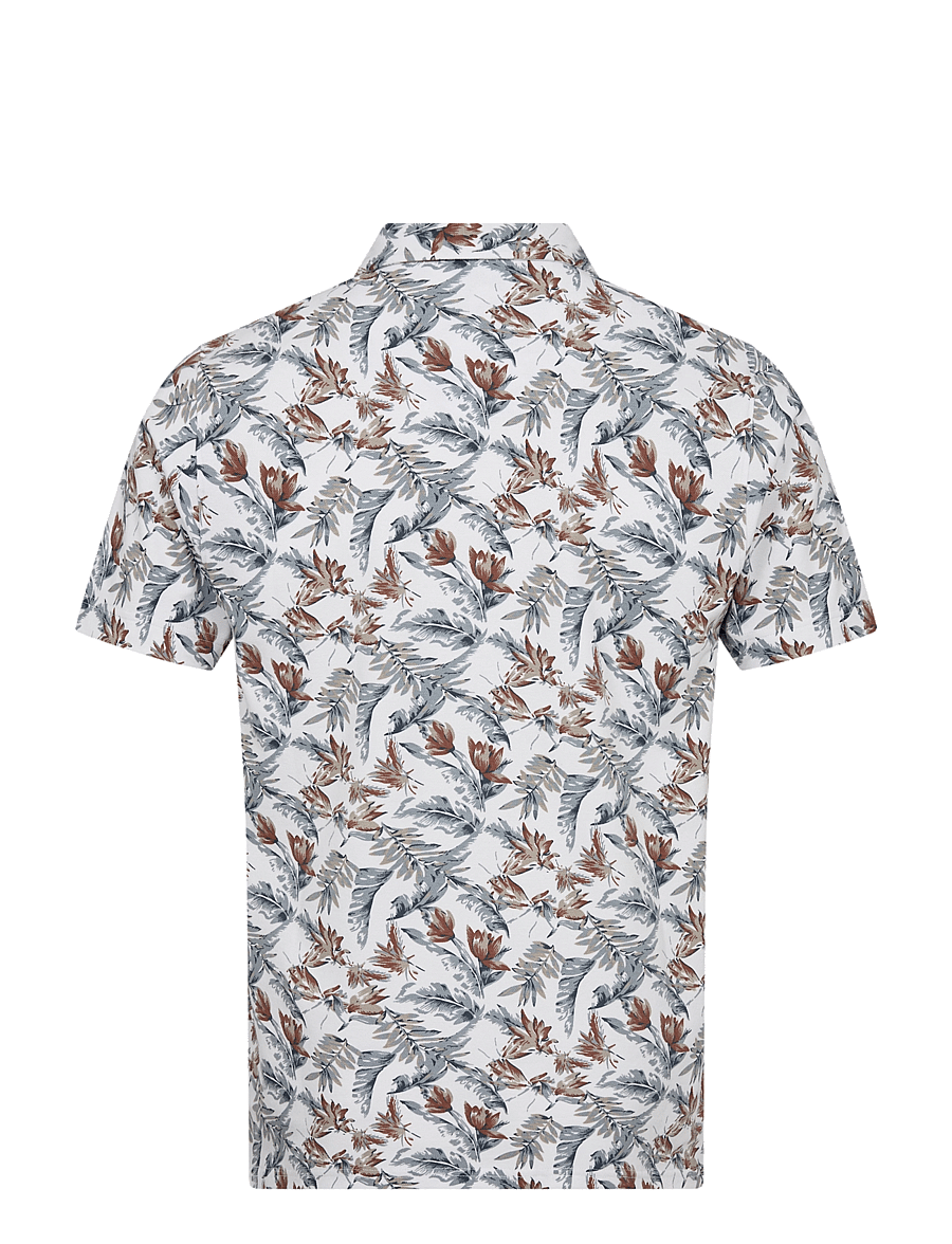 Bruun & Stengade - BS Iriomote Regular Fit Polo Shirt - polo krekli ar īsām piedurknēm - white - 2