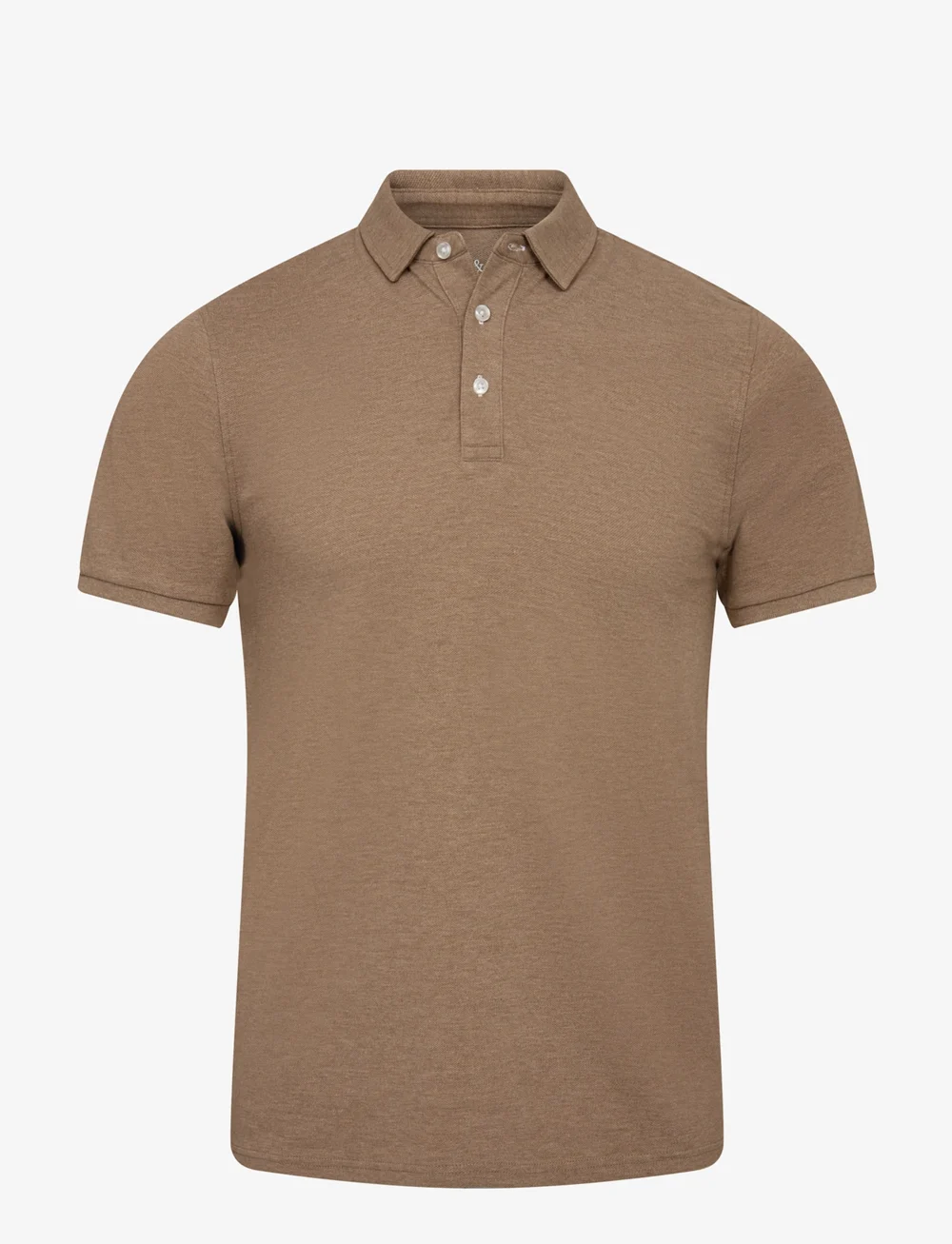 Bruun & Stengade - BS Taketomi Regular Fit Polo Shirt - kurzärmelig - brown - 1