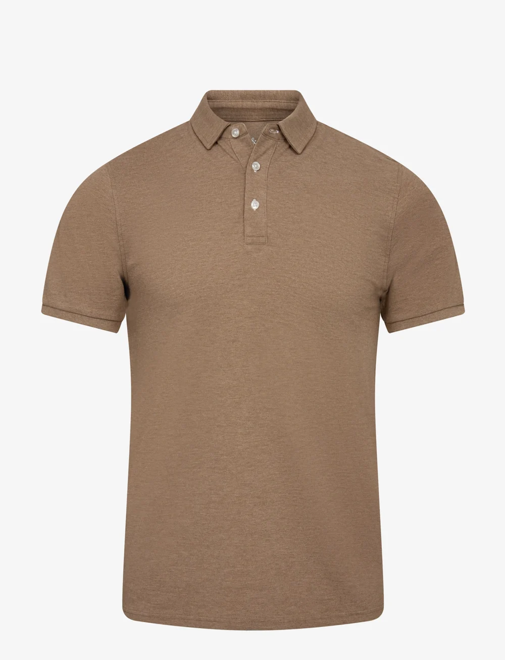 Bruun & Stengade - BS Taketomi Regular Fit Polo Shirt - kurzärmelig - brown - 2