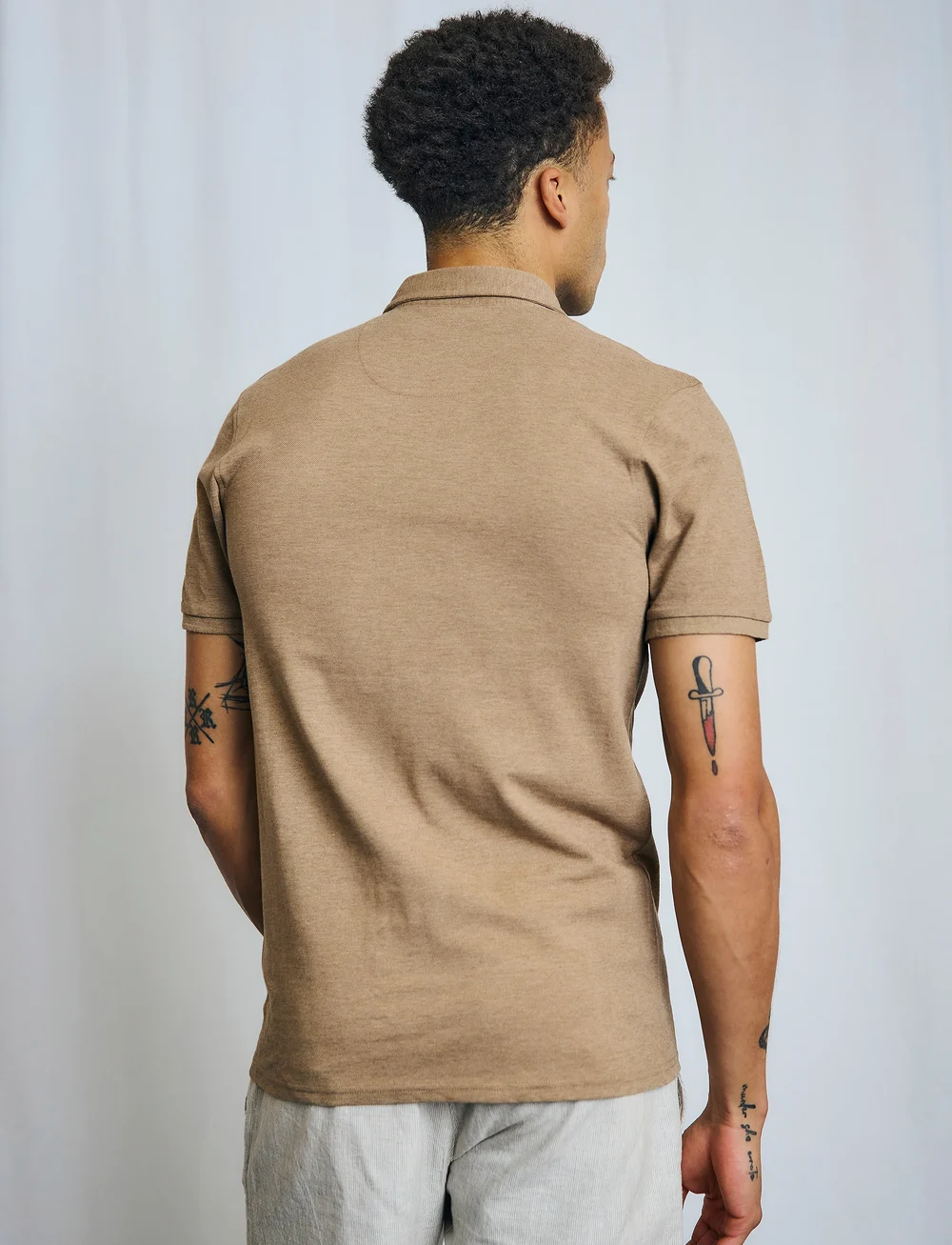 Bruun & Stengade - BS Taketomi Regular Fit Polo Shirt - kurzärmelig - brown - 5
