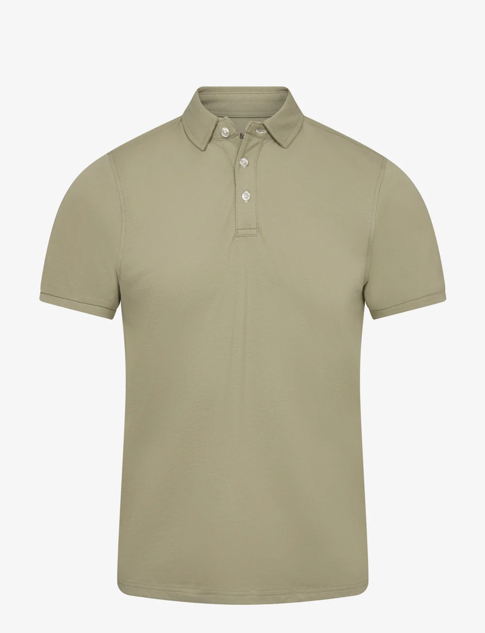 Bruun & Stengade - BS Taketomi Regular Fit Polo Shirt - short-sleeved polos - dusty green - 1