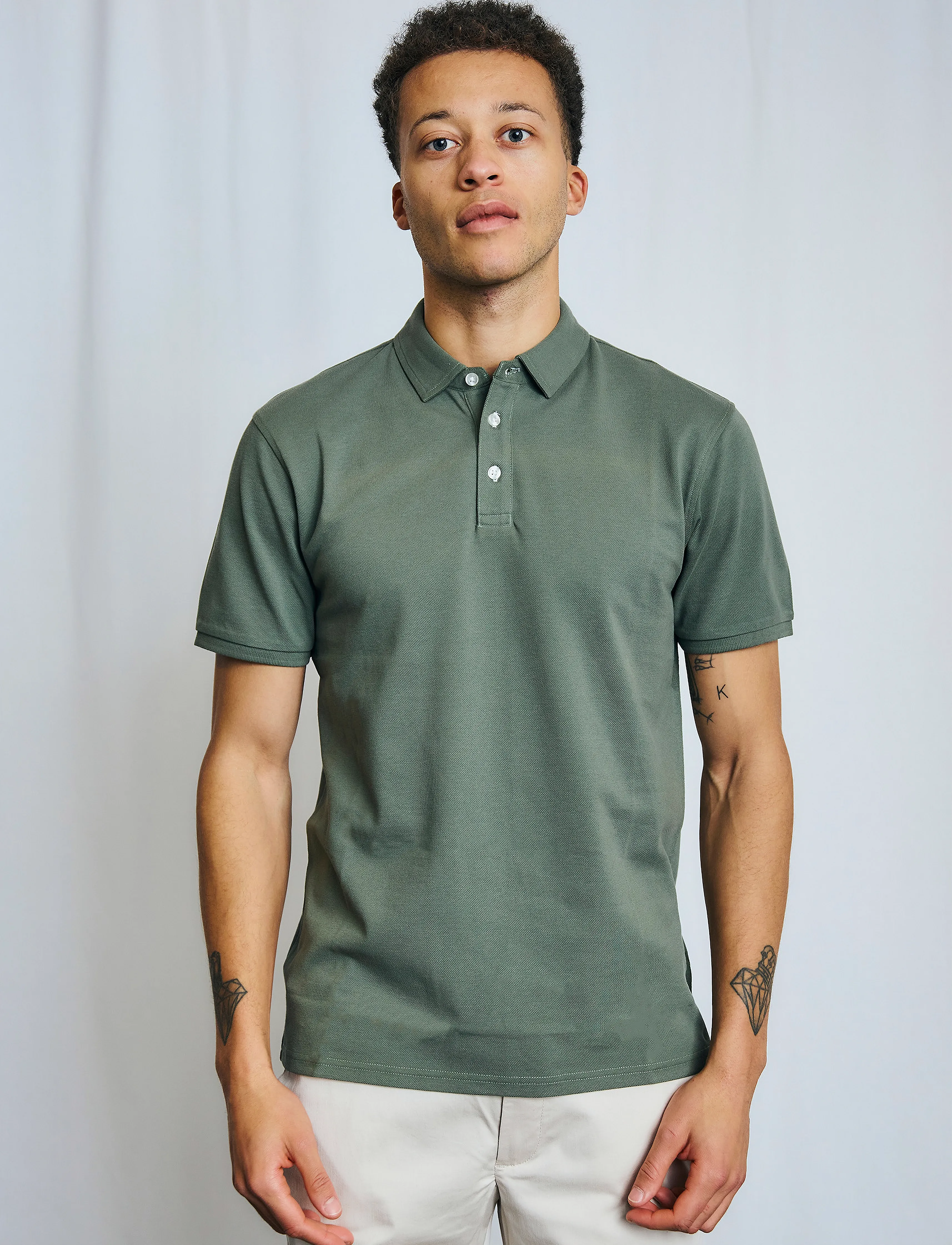 Bruun & Stengade - BS Taketomi Regular Fit Polo Shirt - green - 4