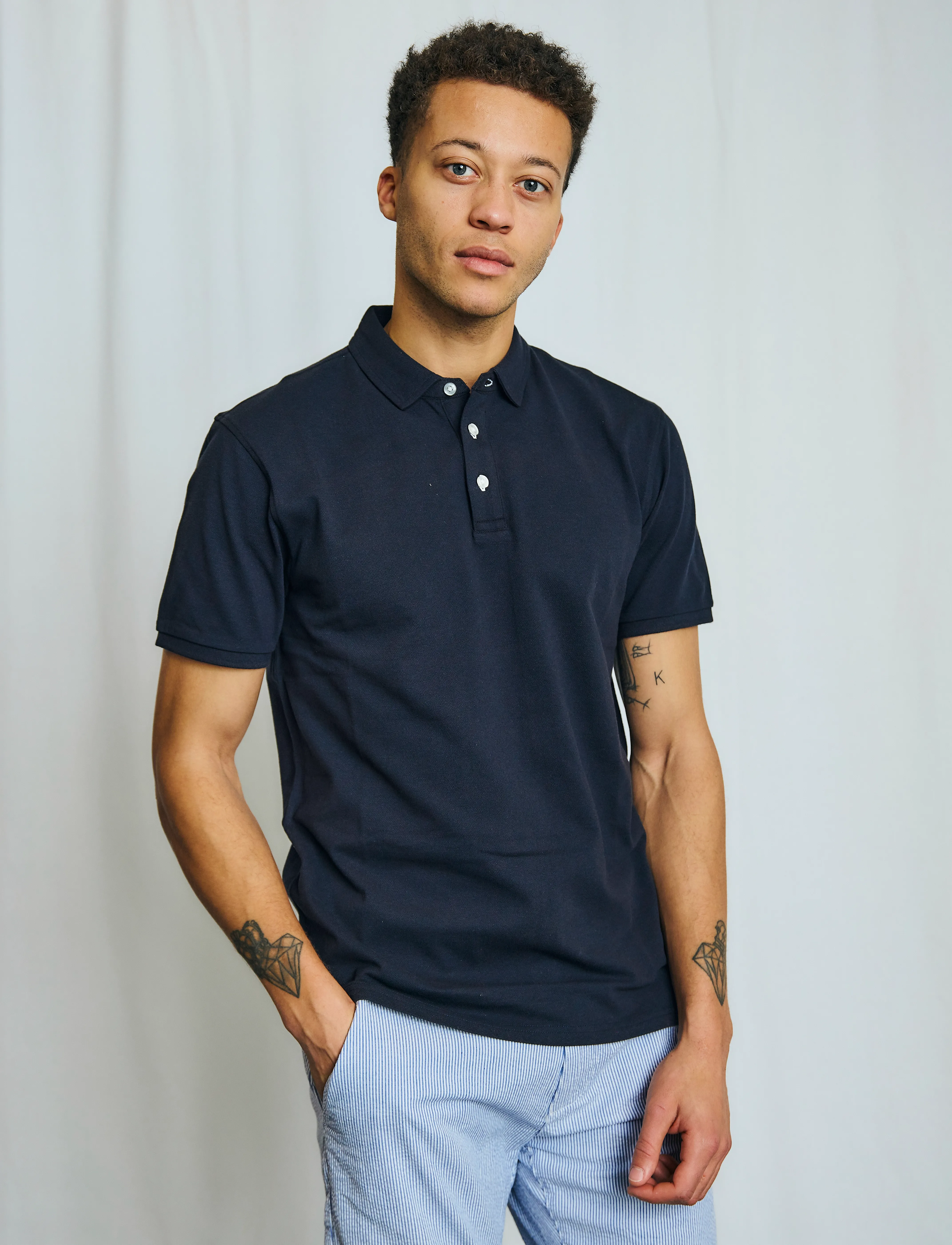 Bruun & Stengade - BS Taketomi Regular Fit Polo Shirt - navy - 4