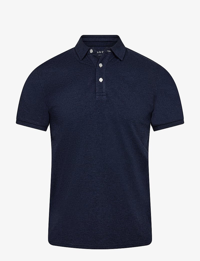 Bruun & Stengade - BS Taketomi Regular Fit Polo Shirt - kortærmede poloer - ocean - 1
