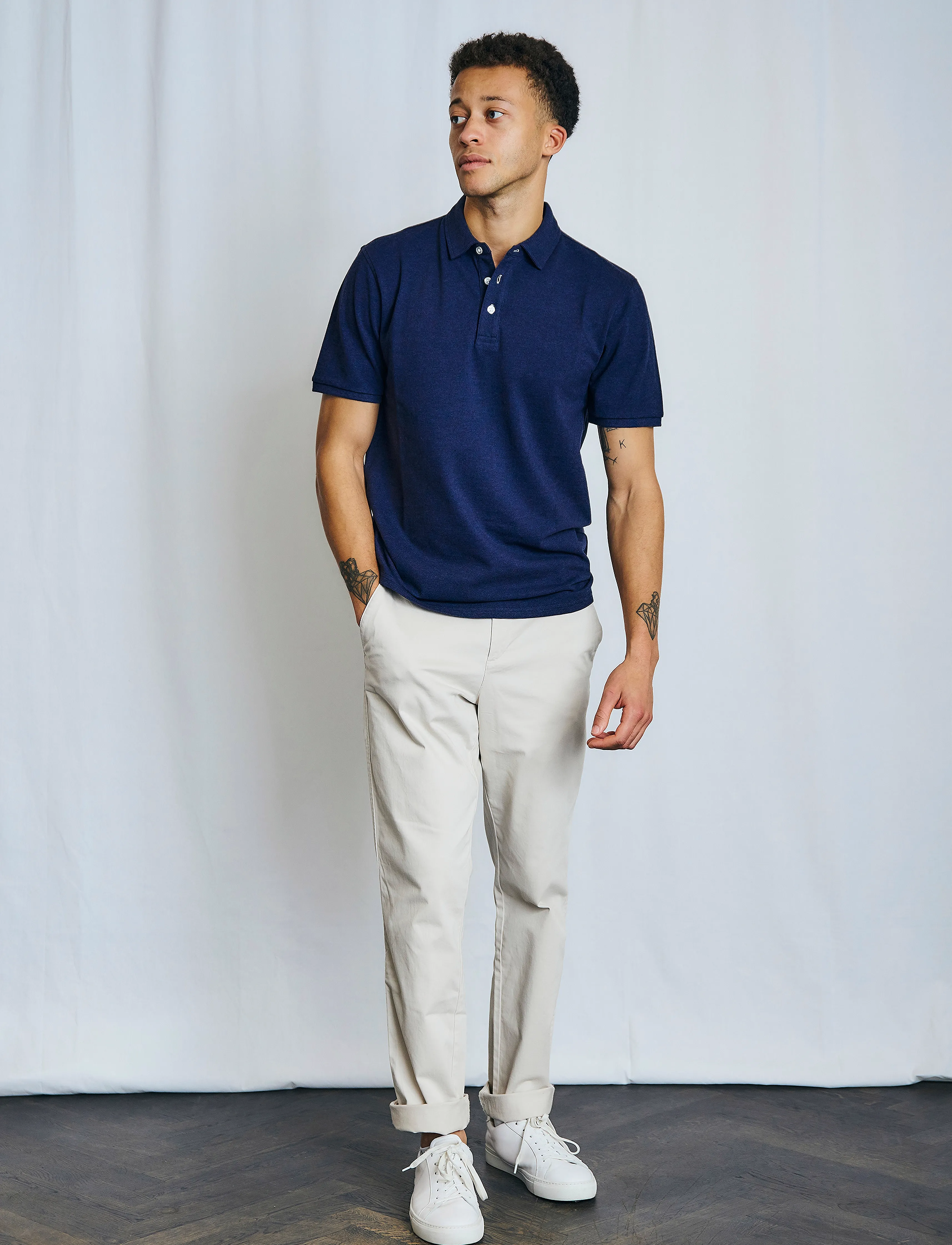 Bruun & Stengade - BS Taketomi Regular Fit Polo Shirt - ocean - 3