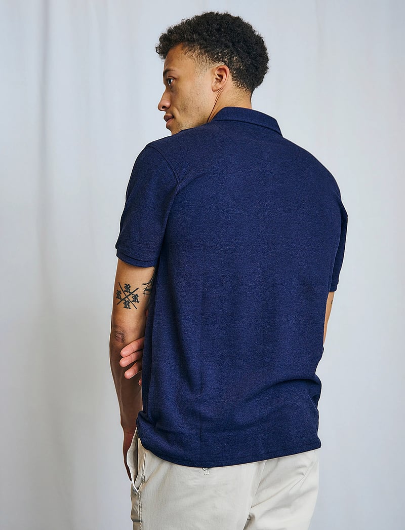 Bruun & Stengade - BS Taketomi Regular Fit Polo Shirt - kortærmede poloer - ocean - 4