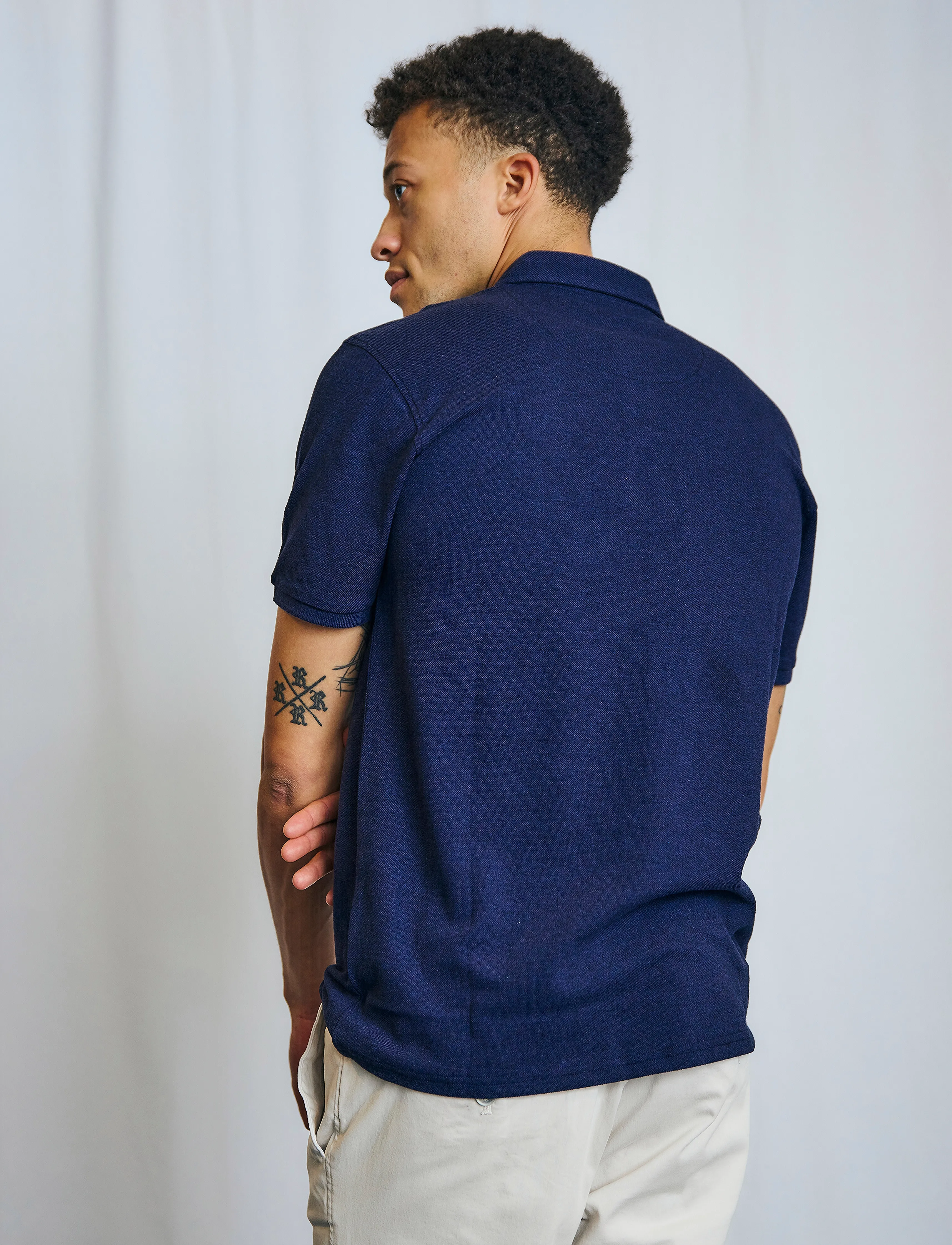 Bruun & Stengade - BS Taketomi Regular Fit Polo Shirt - ocean - 4