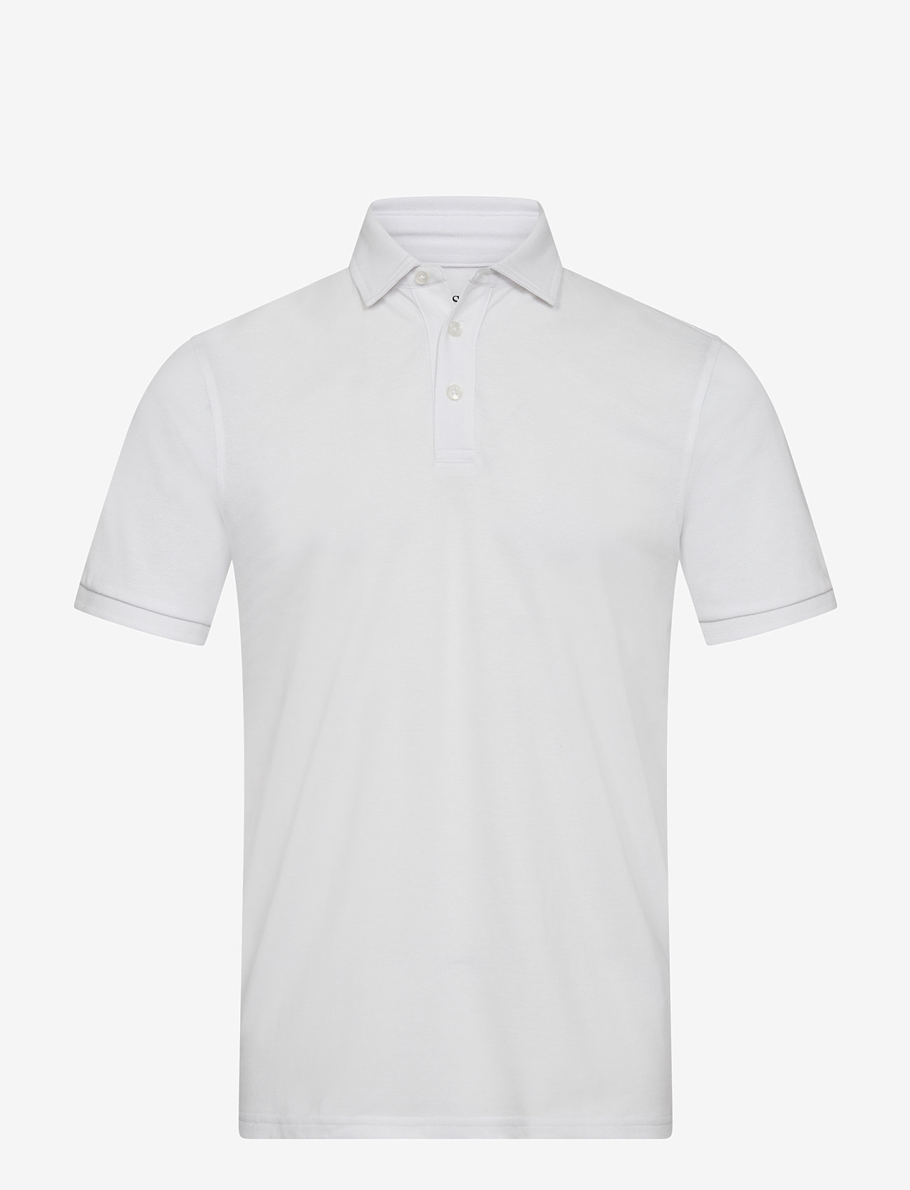 Bruun & Stengade - BS Taketomi Regular Fit Polo Shirt - kortärmade pikéer - white - 1