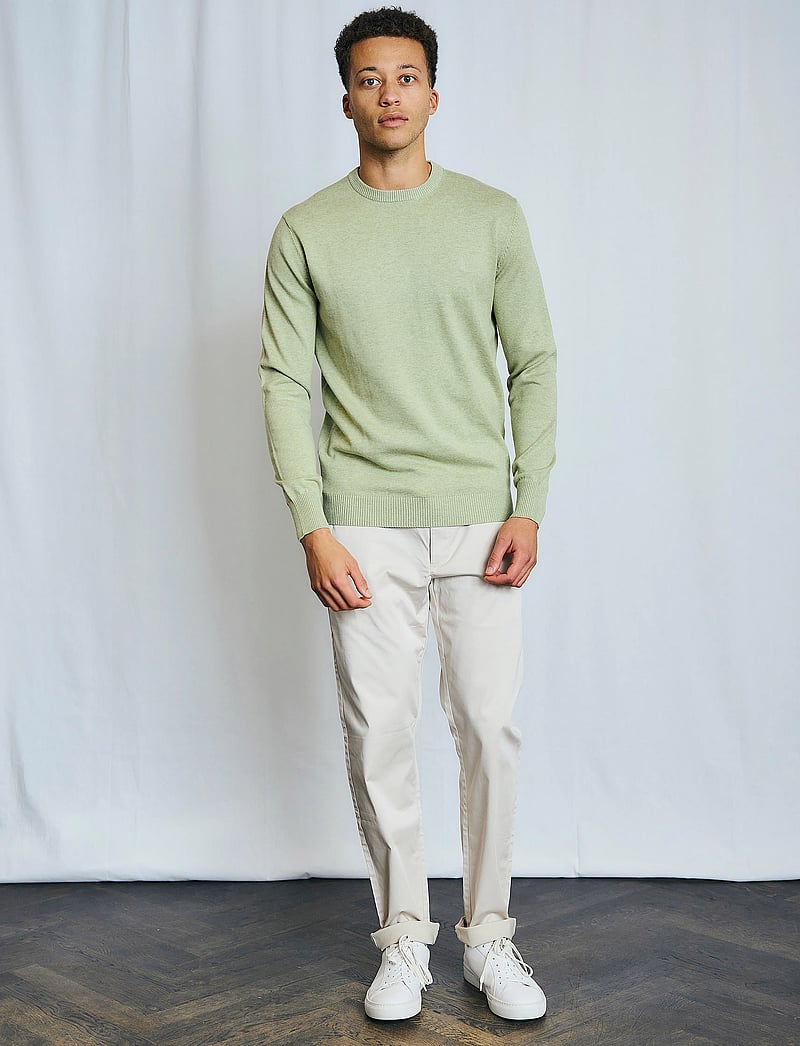 Bruun & Stengade - BS Jupiter Regular Fit Knitwear - pulls col rond - green - 0