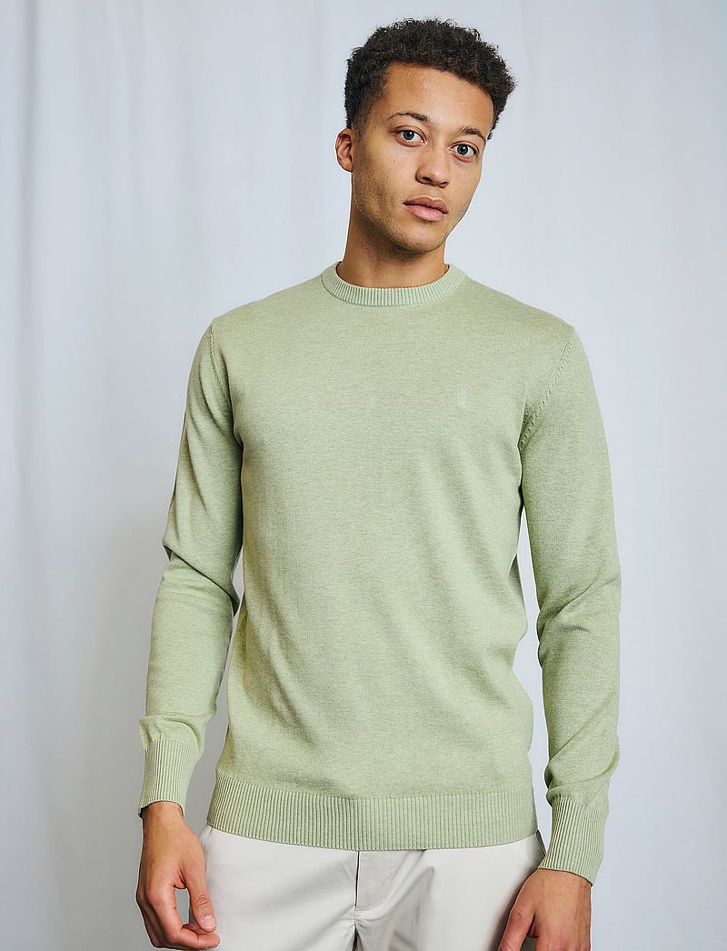 Bruun & Stengade - BS Jupiter Regular Fit Knitwear - pulls col rond - green - 3