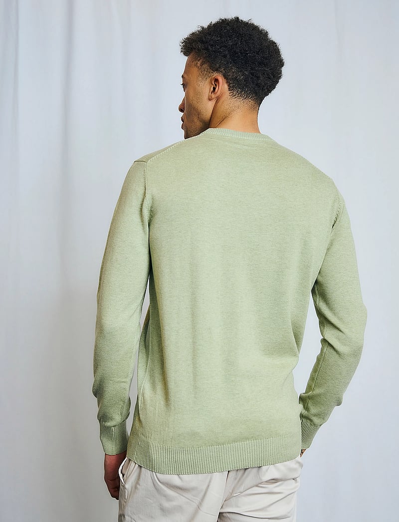 Bruun & Stengade - BS Jupiter Regular Fit Knitwear - pulls col rond - green - 4