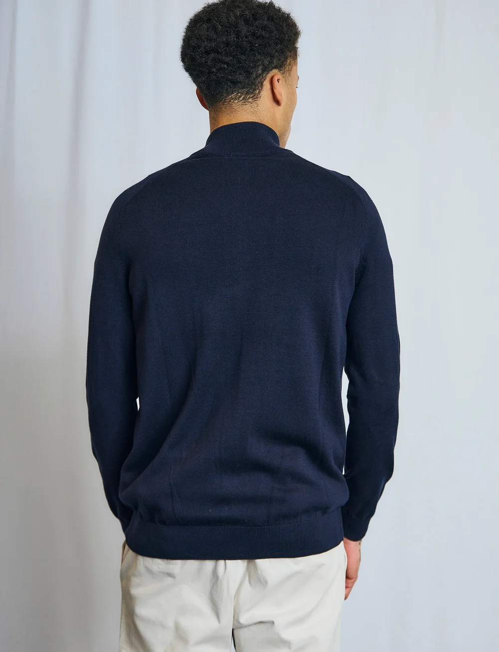 Bruun & Stengade - BS Stamatis Regular Fit Knitwear - pullover mit durchgehendem reißverschluss - navy - 5