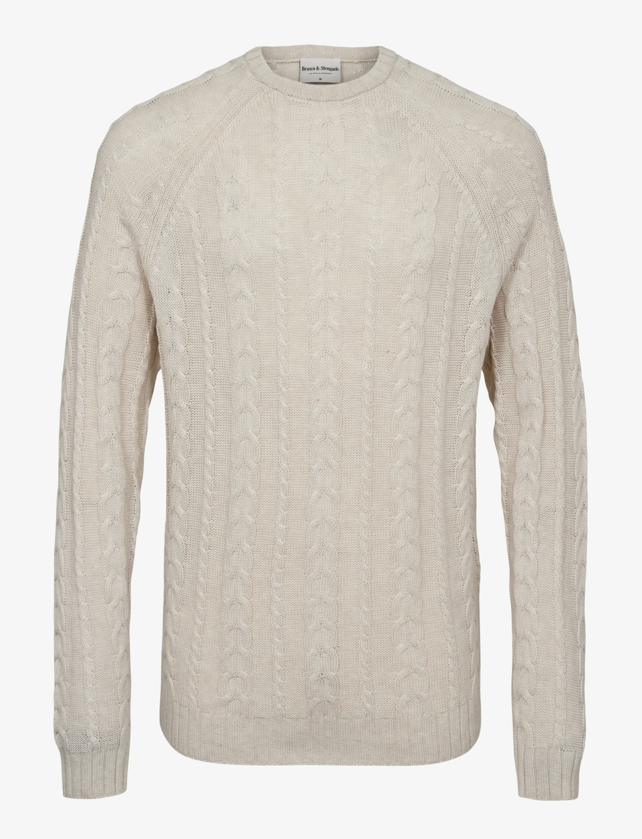 BRUUN & STENGADE Bs Odale Regular Fit Strickwaren Cream - XXL - Herren
