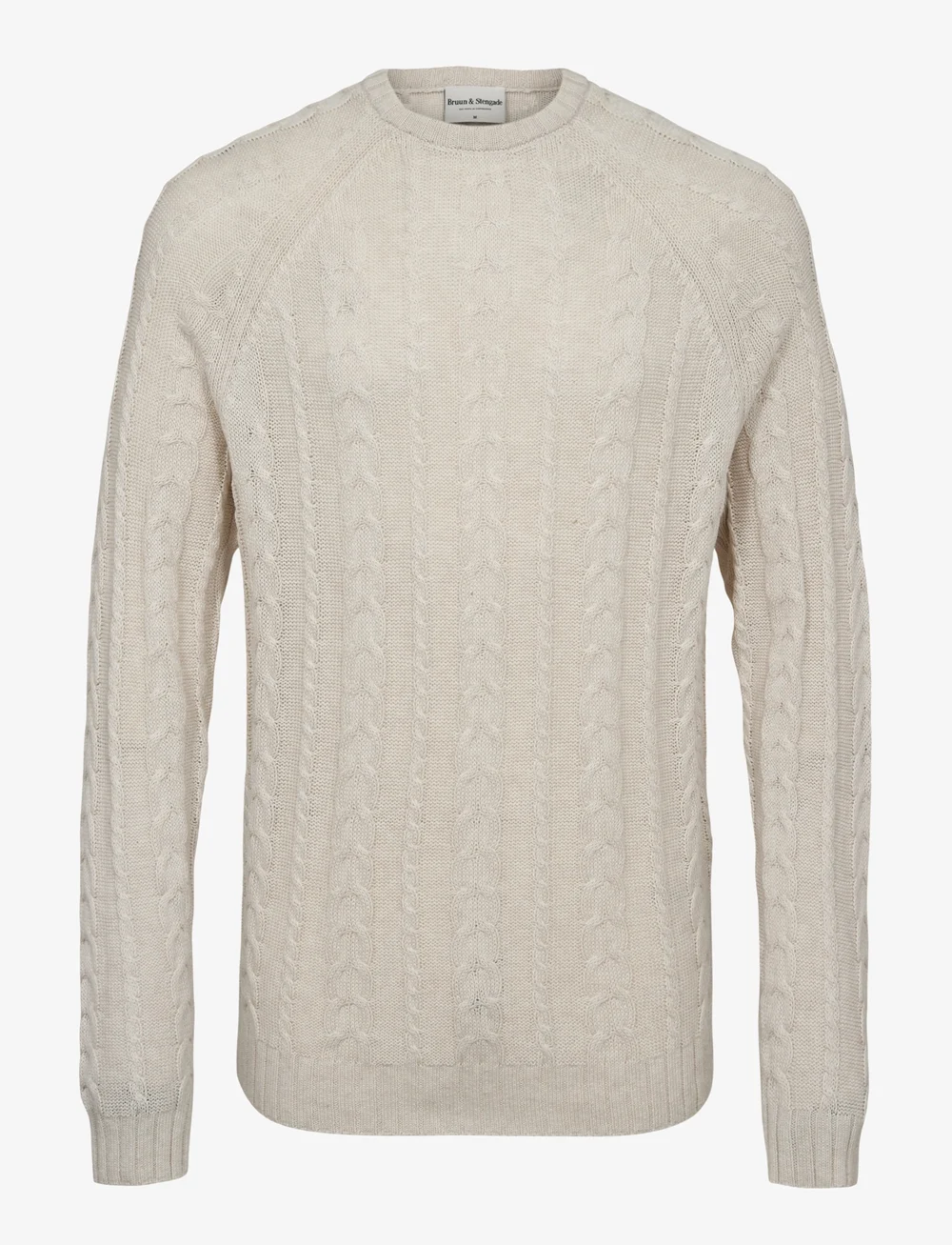 Bruun & Stengade - BS Odale Regular Fit Knitwear - rundhals - off white - 1