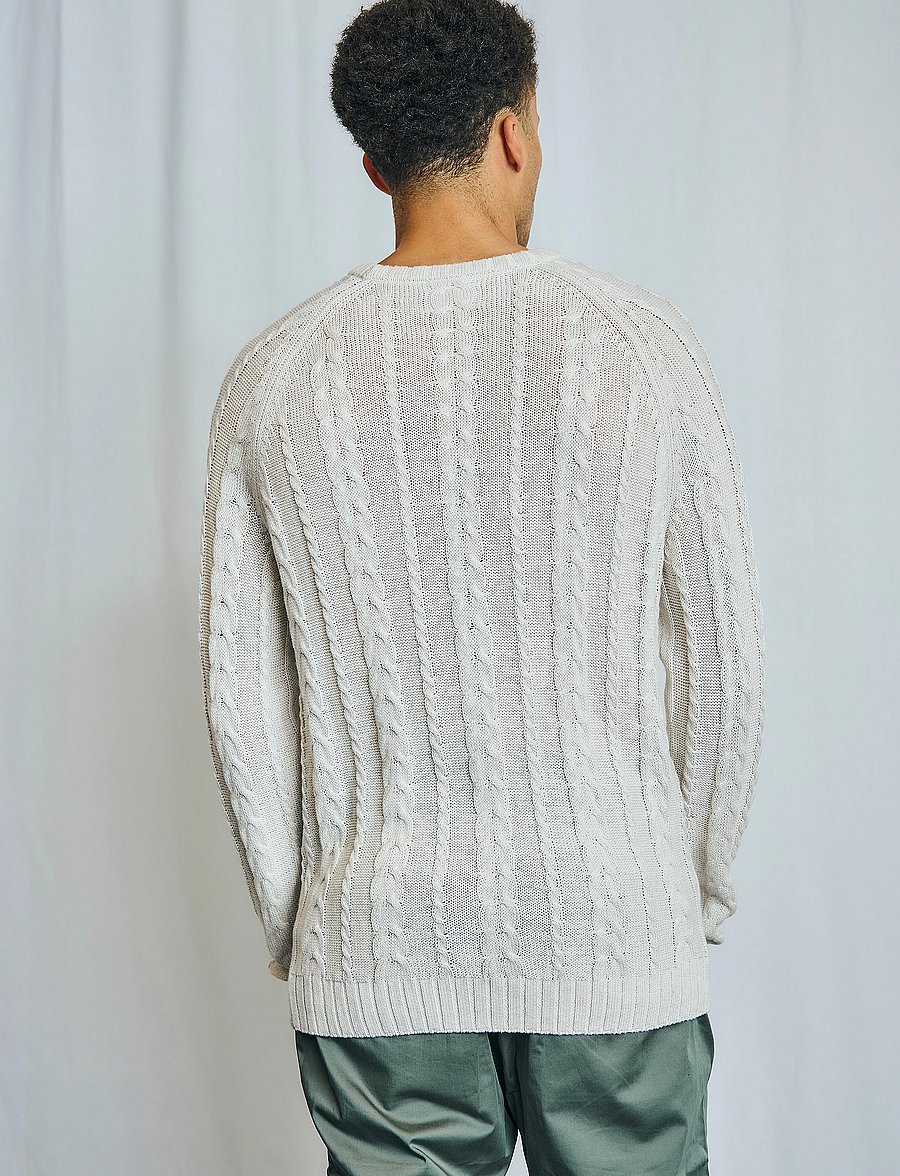 Bruun & Stengade - BS Odale Regular Fit Knitwear - rundhals - off white - 4