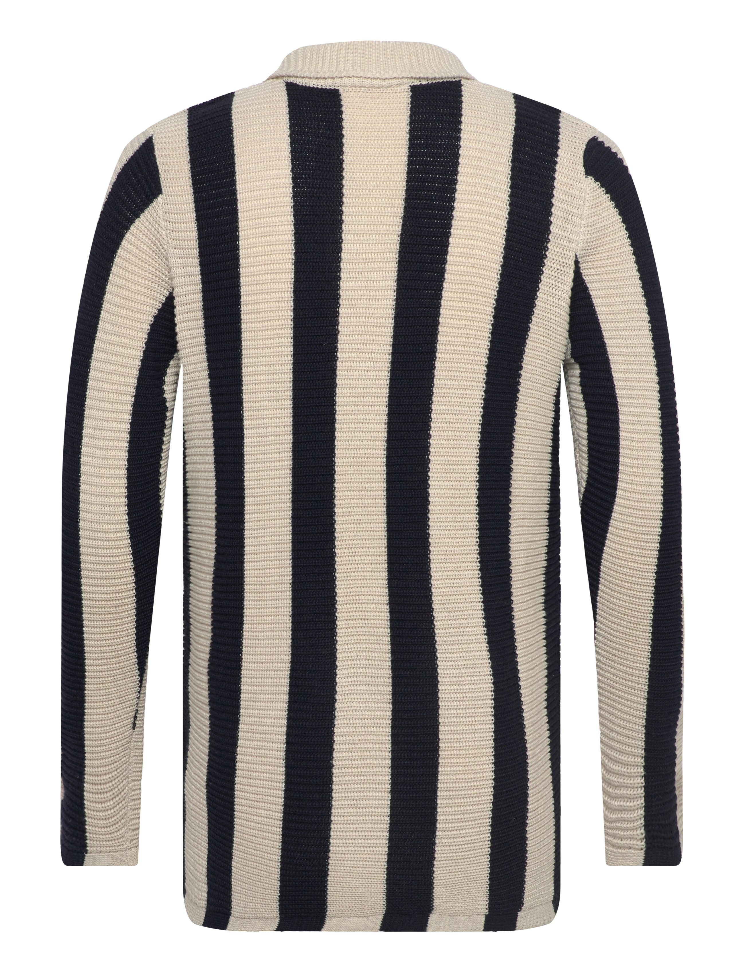 Bruun & Stengade - BS Sito Regular Fit Knitwear - cardigans - navy/white - 2