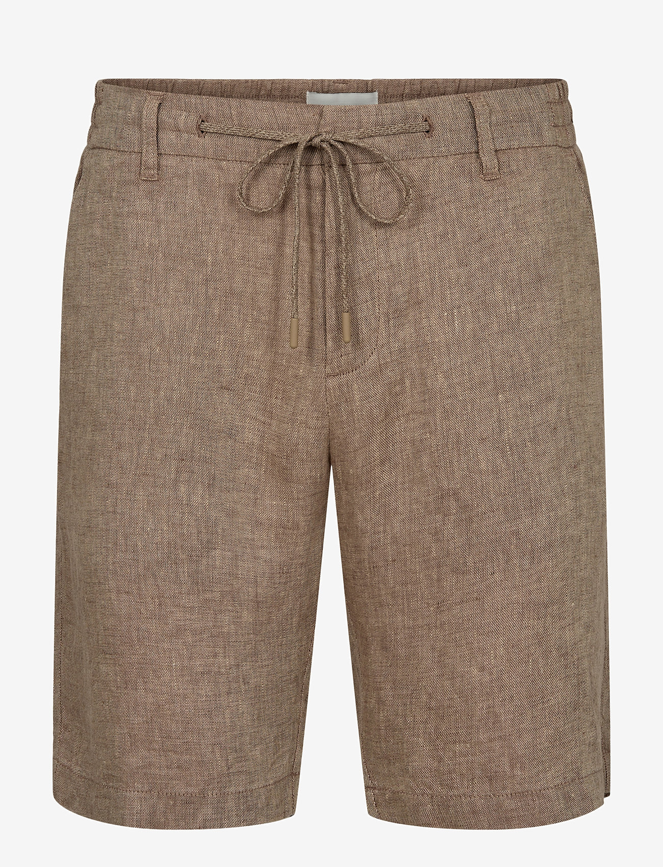 Bruun & Stengade - BS Renato Regular Fit Shorts - linneshorts - brown - 1