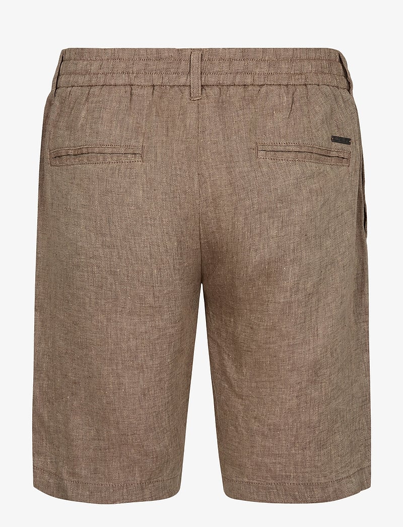 Bruun & Stengade - BS Renato Regular Fit Shorts - linneshorts - brown - 2