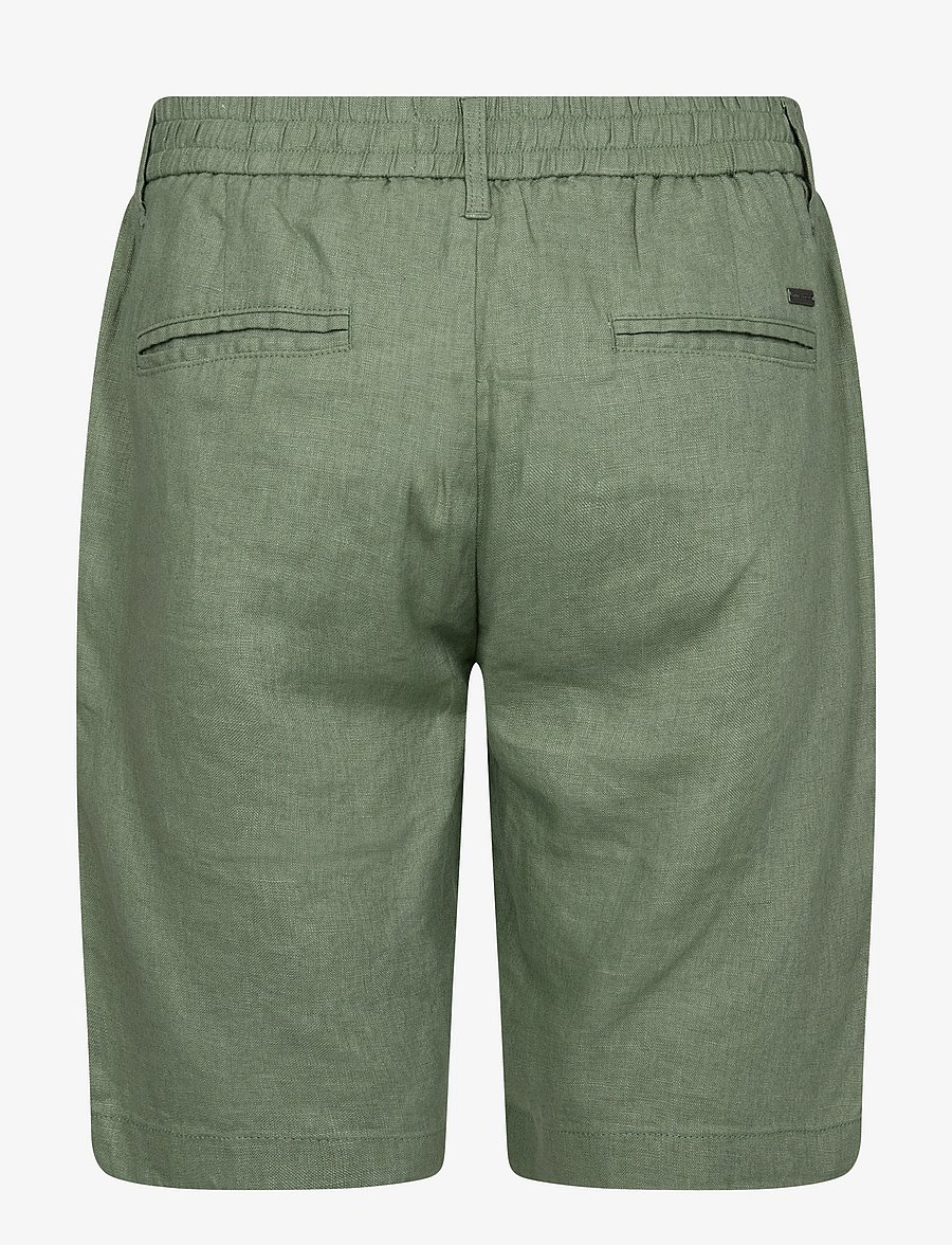 Bruun & Stengade - BS Renato Regular Fit Shorts - pellavashortsit - green - 2