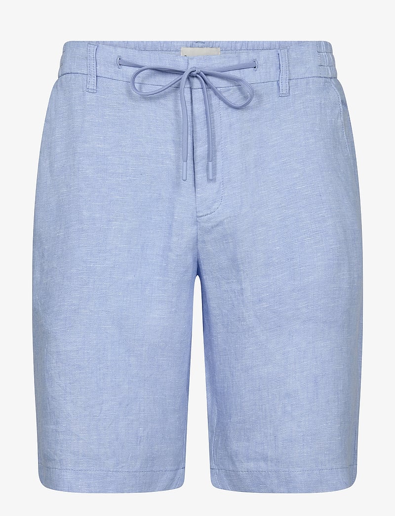 Bruun & Stengade - BS Renato Regular Fit Shorts - leinen-shorts - light blue - 1